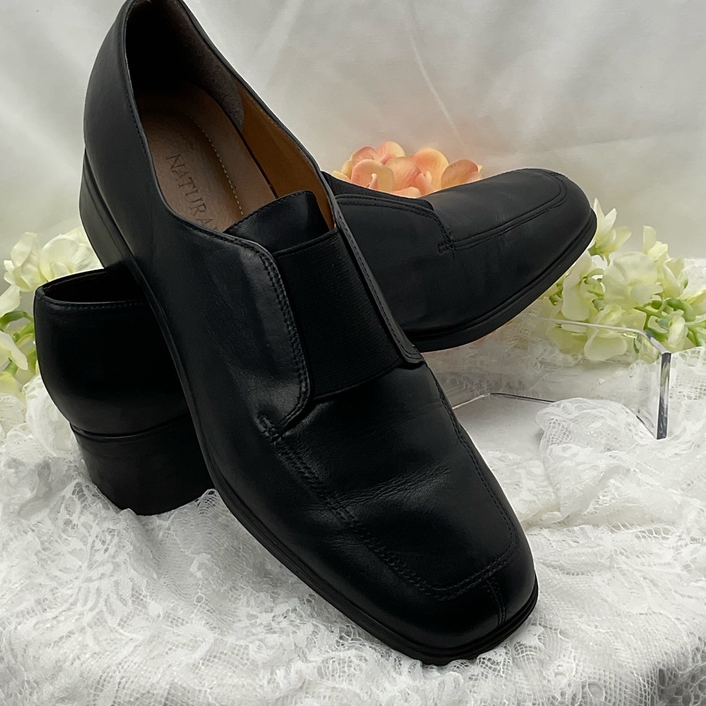 Naturalizer Woman’s Black Leather Slip-On Loafers Sz8‎ - Picture 8 of 10
